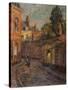 Street Scene-Henri Duhem-Stretched Canvas