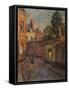 Street Scene-Henri Duhem-Framed Stretched Canvas