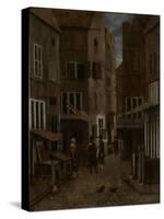 Street Scene-Jacobus Vrel or Frel-Stretched Canvas