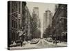 Street Scenes and Urban Landscape in Snowy Manhattan-Philippe Hugonnard-Stretched Canvas