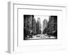 Street Scenes and Urban Landscape in Snowy Manhattan-Philippe Hugonnard-Framed Art Print