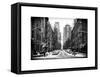 Street Scenes and Urban Landscape in Snowy Manhattan-Philippe Hugonnard-Framed Stretched Canvas