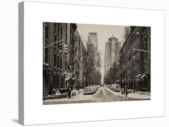 Street Scenes and Urban Landscape in Snowy Manhattan-Philippe Hugonnard-Stretched Canvas