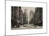 Street Scenes and Urban Landscape in Snowy Manhattan-Philippe Hugonnard-Mounted Art Print