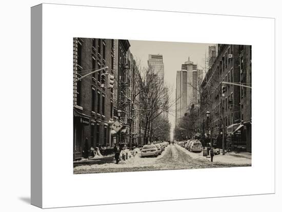 Street Scenes and Urban Landscape in Snowy Manhattan-Philippe Hugonnard-Stretched Canvas