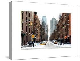 Street Scenes and Urban Landscape in Snowy Manhattan-Philippe Hugonnard-Stretched Canvas