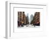 Street Scenes and Urban Landscape in Snowy Manhattan-Philippe Hugonnard-Framed Art Print