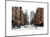 Street Scenes and Urban Landscape in Snowy Manhattan-Philippe Hugonnard-Mounted Art Print