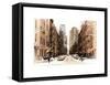 Street Scenes and Urban Landscape in Snowy Manhattan-Philippe Hugonnard-Framed Stretched Canvas