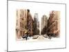 Street Scenes and Urban Landscape in Snowy Manhattan-Philippe Hugonnard-Mounted Art Print