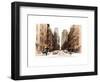 Street Scenes and Urban Landscape in Snowy Manhattan-Philippe Hugonnard-Framed Art Print