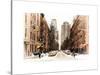 Street Scenes and Urban Landscape in Snowy Manhattan-Philippe Hugonnard-Stretched Canvas