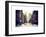 Street Scenes and Urban Landscape in Snowy Manhattan-Philippe Hugonnard-Framed Art Print