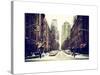 Street Scenes and Urban Landscape in Snowy Manhattan-Philippe Hugonnard-Stretched Canvas