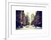 Street Scenes and Urban Landscape in Snowy Manhattan-Philippe Hugonnard-Framed Art Print