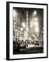 Street Scenes and Urban Night Landscape in Winter under the Snow-Philippe Hugonnard-Framed Photographic Print