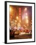 Street Scenes and Urban Night Landscape in Winter under the Snow-Philippe Hugonnard-Framed Photographic Print