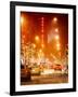 Street Scenes and Urban Night Landscape in Winter under the Snow-Philippe Hugonnard-Framed Photographic Print