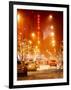 Street Scenes and Urban Night Landscape in Winter under the Snow-Philippe Hugonnard-Framed Photographic Print