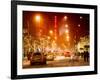 Street Scenes and Urban Night Landscape in Winter under the Snow-Philippe Hugonnard-Framed Photographic Print