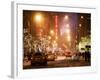 Street Scenes and Urban Night Landscape in Winter under the Snow-Philippe Hugonnard-Framed Photographic Print