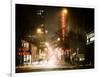 Street Scenes and Urban Night Landscape in Winter under the Snow-Philippe Hugonnard-Framed Photographic Print