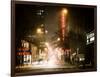 Street Scenes and Urban Night Landscape in Winter under the Snow-Philippe Hugonnard-Framed Photographic Print