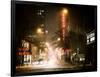 Street Scenes and Urban Night Landscape in Winter under the Snow-Philippe Hugonnard-Framed Photographic Print