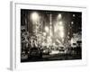 Street Scenes and Urban Night Landscape in Winter under the Snow-Philippe Hugonnard-Framed Photographic Print