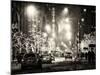 Street Scenes and Urban Night Landscape in Winter under the Snow-Philippe Hugonnard-Mounted Photographic Print