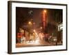 Street Scenes and Urban Night Landscape in Winter under the Snow-Philippe Hugonnard-Framed Photographic Print