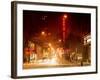 Street Scenes and Urban Night Landscape in Winter under the Snow-Philippe Hugonnard-Framed Photographic Print