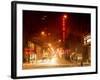 Street Scenes and Urban Night Landscape in Winter under the Snow-Philippe Hugonnard-Framed Photographic Print