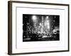 Street Scenes and Urban Night Landscape in Winter under the Snow-Philippe Hugonnard-Framed Art Print