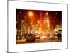 Street Scenes and Urban Night Landscape in Winter under the Snow-Philippe Hugonnard-Mounted Art Print