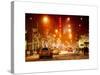 Street Scenes and Urban Night Landscape in Winter under the Snow-Philippe Hugonnard-Stretched Canvas