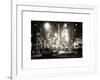 Street Scenes and Urban Night Landscape in Winter under the Snow-Philippe Hugonnard-Framed Art Print