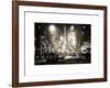 Street Scenes and Urban Night Landscape in Winter under the Snow-Philippe Hugonnard-Framed Art Print