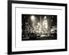 Street Scenes and Urban Night Landscape in Winter under the Snow-Philippe Hugonnard-Framed Art Print