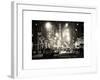 Street Scenes and Urban Night Landscape in Winter under the Snow-Philippe Hugonnard-Framed Art Print