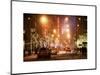 Street Scenes and Urban Night Landscape in Winter under the Snow-Philippe Hugonnard-Mounted Art Print