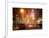 Street Scenes and Urban Night Landscape in Winter under the Snow-Philippe Hugonnard-Framed Art Print