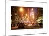 Street Scenes and Urban Night Landscape in Winter under the Snow-Philippe Hugonnard-Mounted Art Print