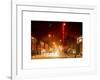 Street Scenes and Urban Night Landscape in Winter under the Snow-Philippe Hugonnard-Framed Art Print