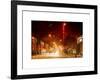 Street Scenes and Urban Night Landscape in Winter under the Snow-Philippe Hugonnard-Framed Art Print