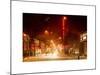 Street Scenes and Urban Night Landscape in Winter under the Snow-Philippe Hugonnard-Mounted Art Print