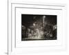 Street Scenes and Urban Night Landscape in Winter under the Snow-Philippe Hugonnard-Framed Art Print