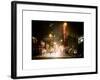 Street Scenes and Urban Night Landscape in Winter under the Snow-Philippe Hugonnard-Framed Premium Giclee Print