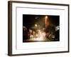 Street Scenes and Urban Night Landscape in Winter under the Snow-Philippe Hugonnard-Framed Art Print