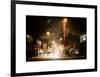 Street Scenes and Urban Night Landscape in Winter under the Snow-Philippe Hugonnard-Framed Art Print